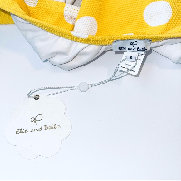 Y2K Elie and Bella Yellow “Samoa” Polka Dot Swimsuit - Picture 6 of 7